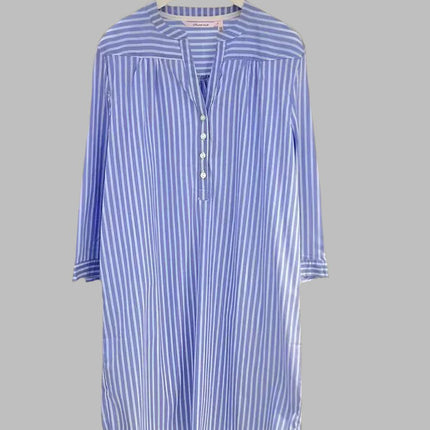 Pure Cotton Night Gown P.J Blue - Swaggy Fit
