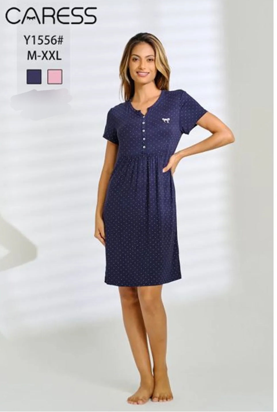 Super Soft Nightgown Sleepwear Short Sleeves