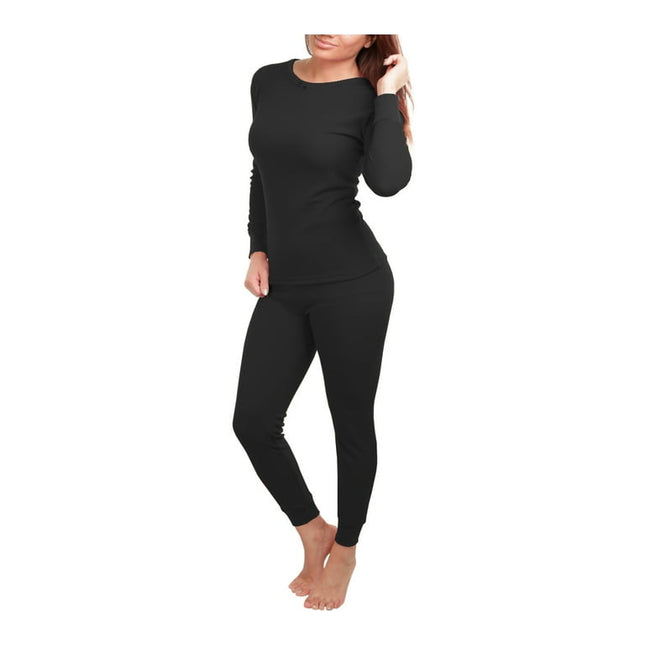 Thermal Women Underwear Set  Black - Swaggy Fit