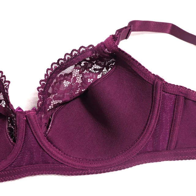 Unpadded Lace Bra With Underwire Support - Swaggy Fit