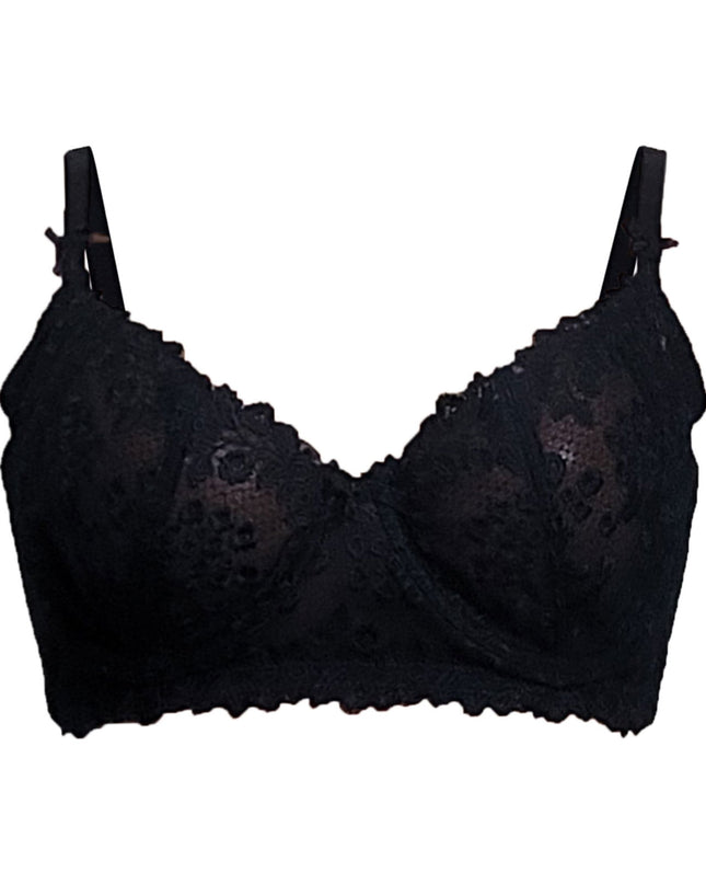 Unpadded Underwire Women Lace Bra - Swaggy Fit