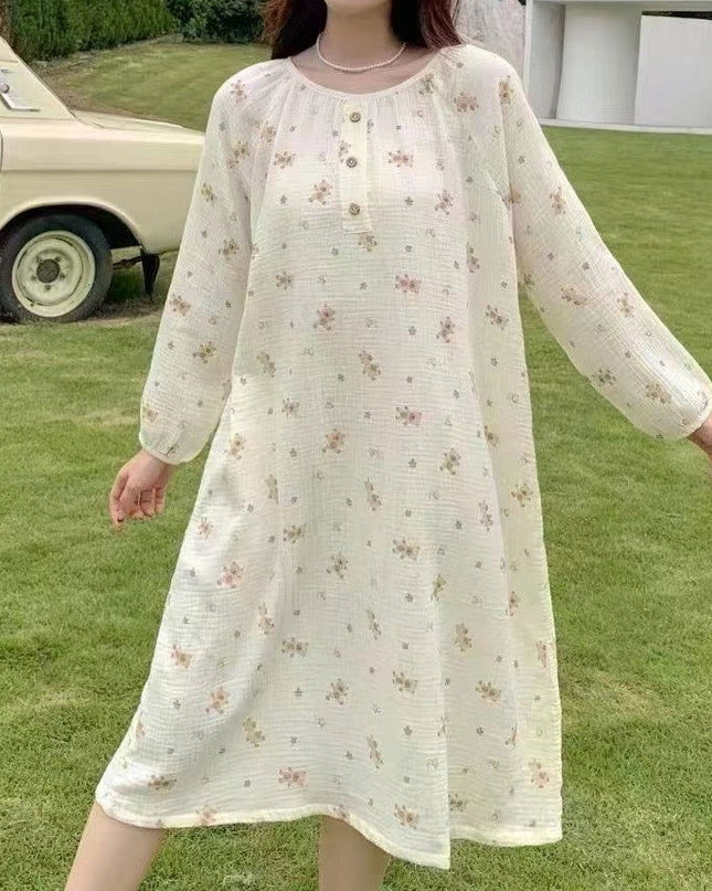 Women 100% Cotton Nightgown - Swaggy Fit