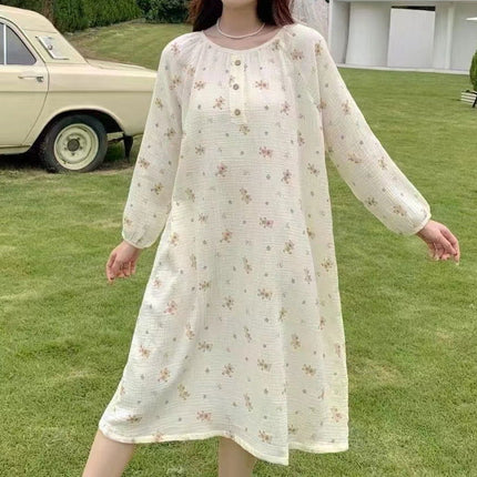 Women 100% Cotton Nightgown - Swaggy Fit
