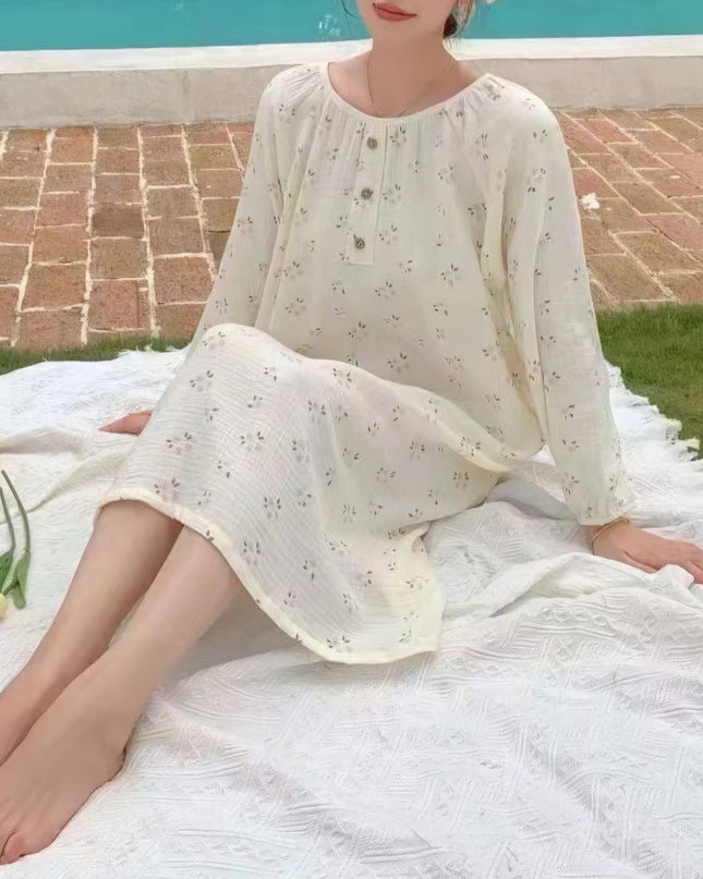 Women 100% Cotton Nightgown - Swaggy Fit