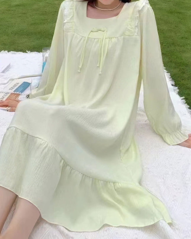 Women Cotton Nightgown - Swaggy Fit