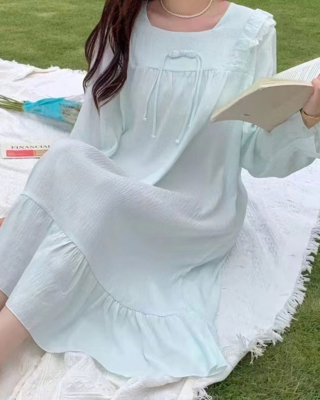 Women Cotton Nightgown - Swaggy Fit