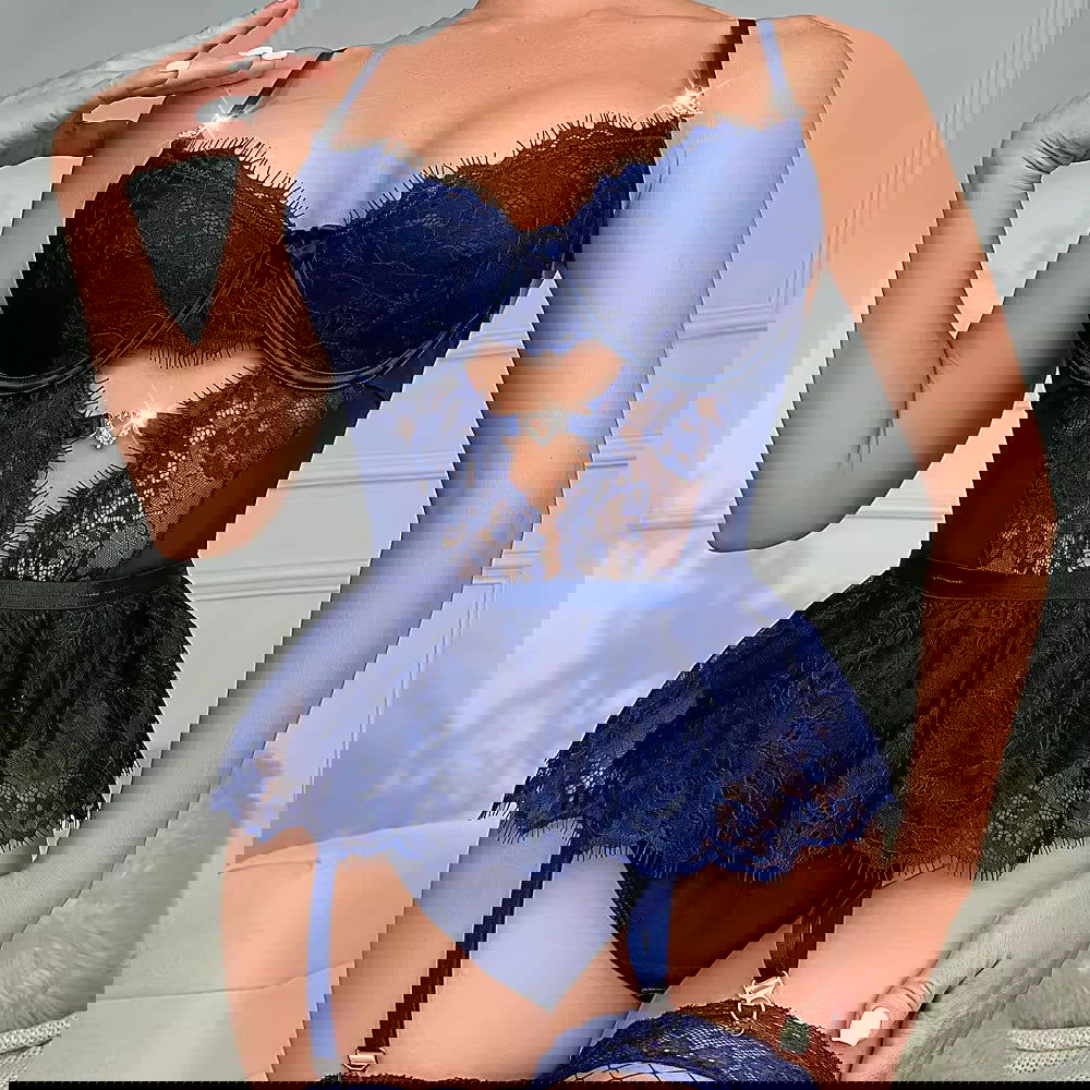 Women Lingerie With Socks - Swaggy Fit