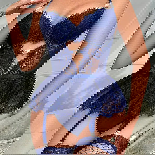 Women Lingerie With Socks - Swaggy Fit