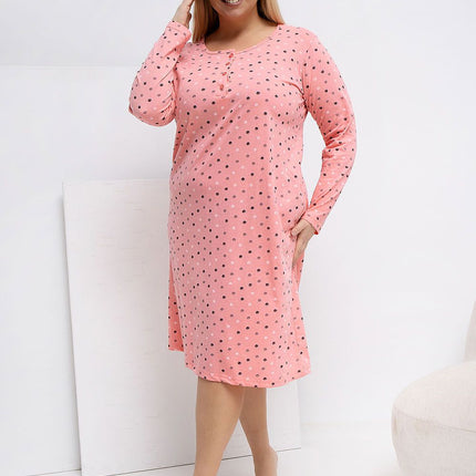  Plus Size Nightgown model 223301 Forever Pink 
