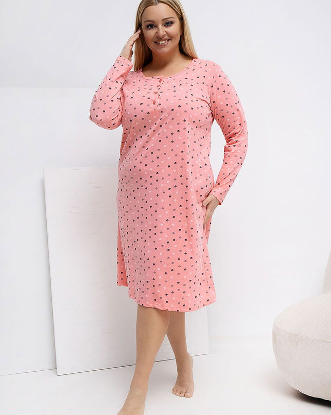 Plus Size Nightgown model 223301 Forever Pink 