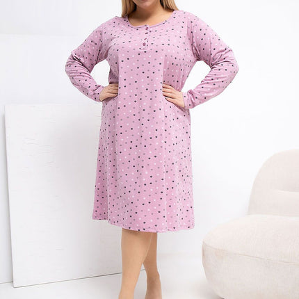  Plus Size Nightgown model 223303 Forever Pink 