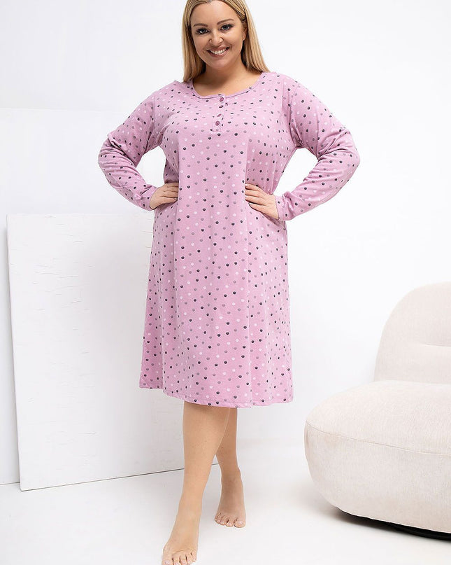  Plus Size Nightgown model 223303 Forever Pink 