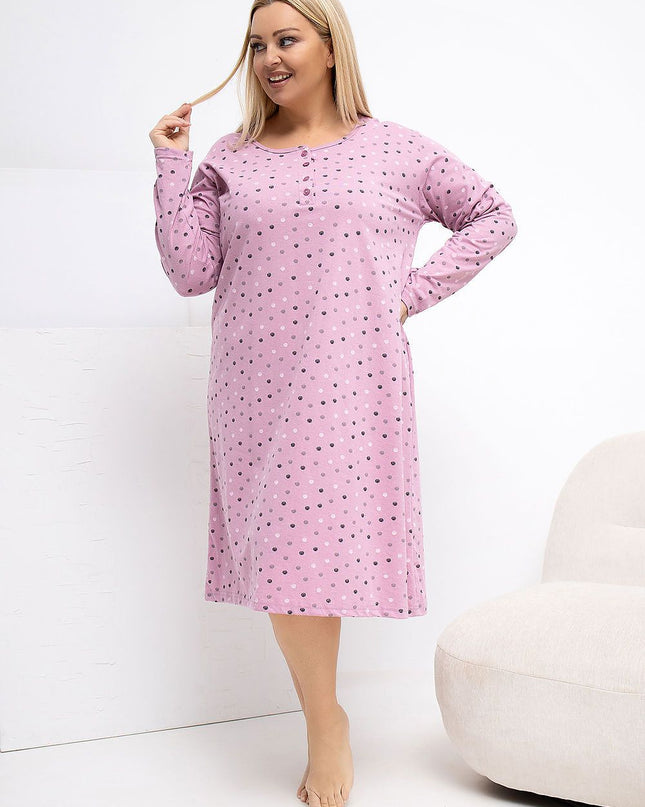  Plus Size Nightgown model 223303 Forever Pink 