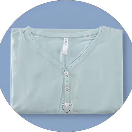 Women Cotton Nighty Sleepwear Short Sleeves