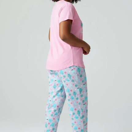 Pink Summer Short-Sleeve and Carpi's Pjs Cotton Blend Set