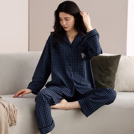 2pcs Women Paid Pure Cotton Pjs