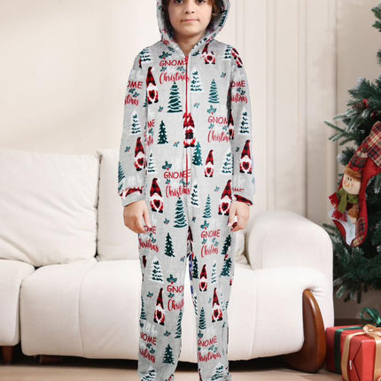 Christmas Flannel Fleece Warm Family Jumpsuit