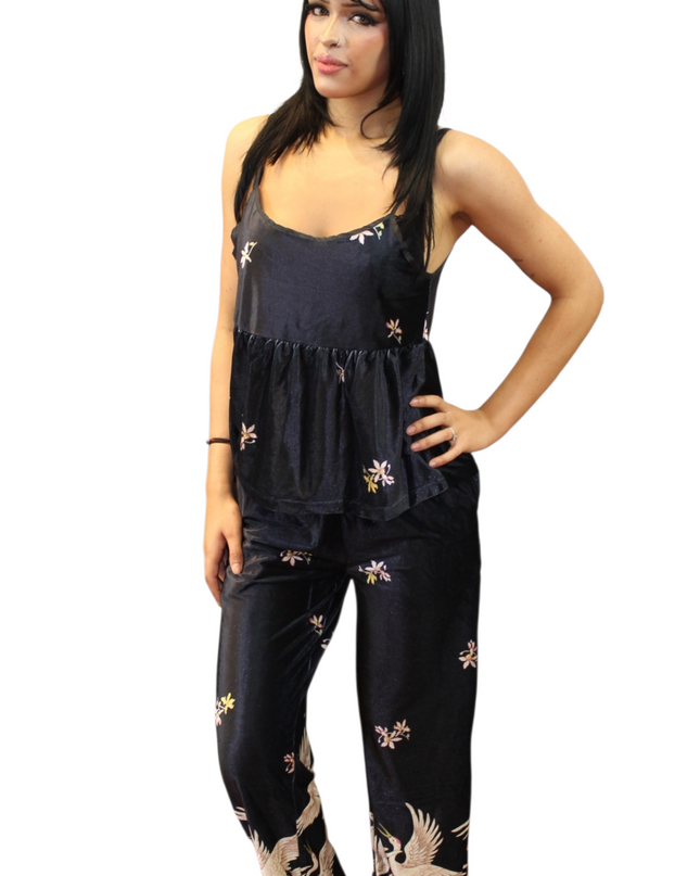 3Pcs Velvet Pajamas Set