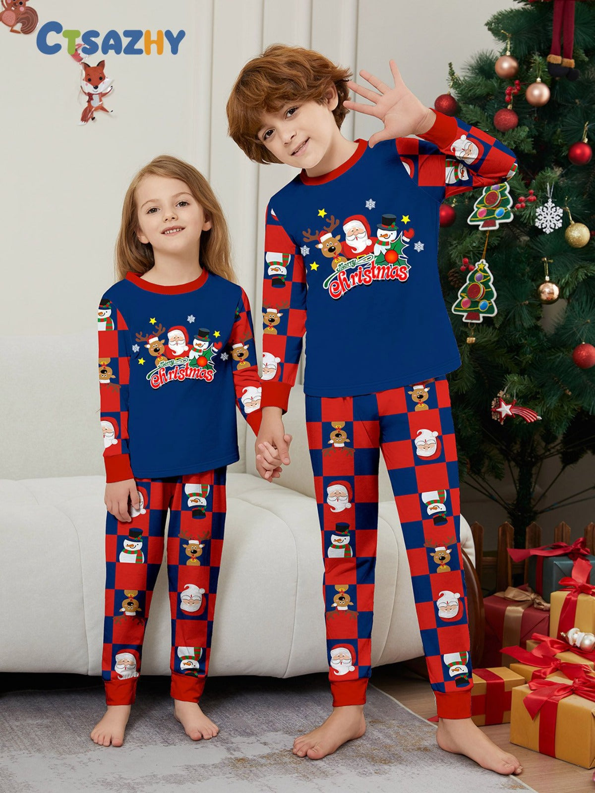 Christmas Family Pajamas Set