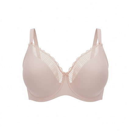 Underwire Support Bra Baby Pink