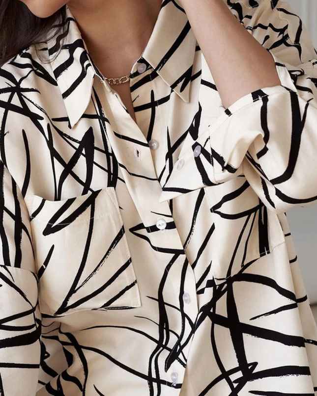 2pcs Women Cream Cotton Pjs