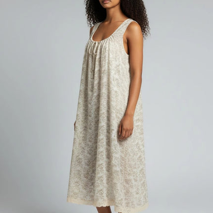 Sleeveless Organic Cotton Nighty
