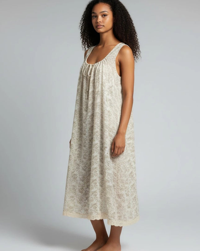 Sleeveless Organic Cotton Nighty