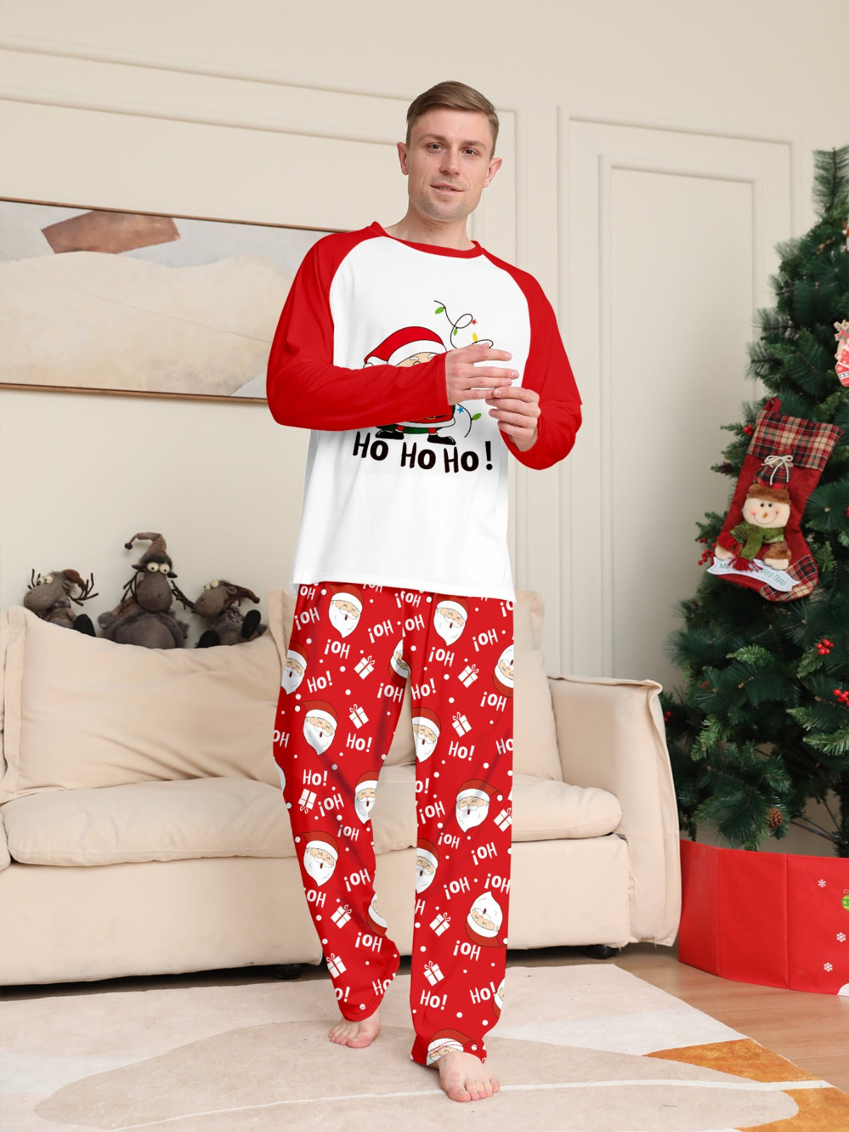 Christmas Family Pajamas Ho Ho Ho
