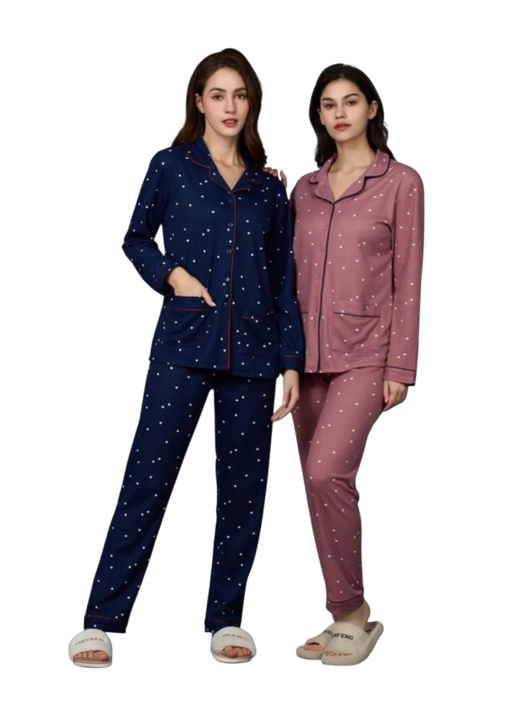 2 PCS Pajamas With  Love ❤️