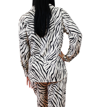 2pcs Women Cream Cotton Pjs