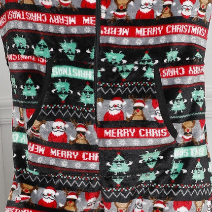 Christmas Flannel Fleece  Jumpsuit