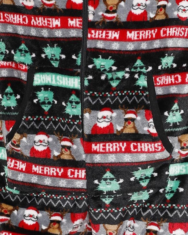 Christmas Flannel Fleece  Jumpsuit