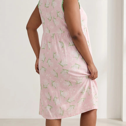 Women 100% Nightgown Sleepwear Soft And Comfortable
