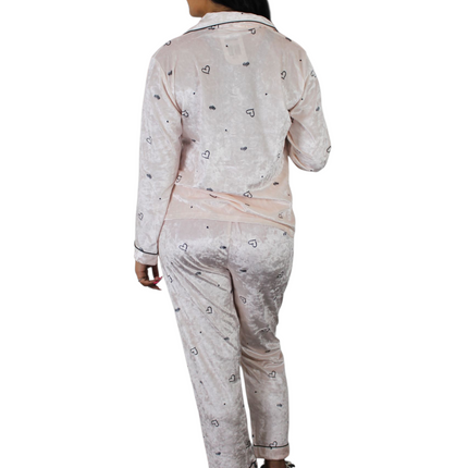 Comfy Soft  Love Pajamas In Peach Color