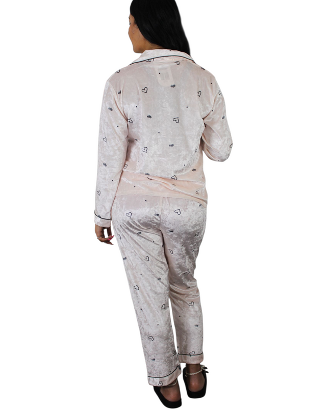 Comfy Soft  Love Pajamas In Peach Color
