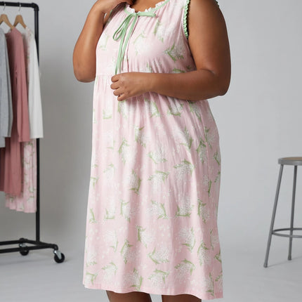 Women 100% Nightgown Sleepwear Soft And Comfortable
