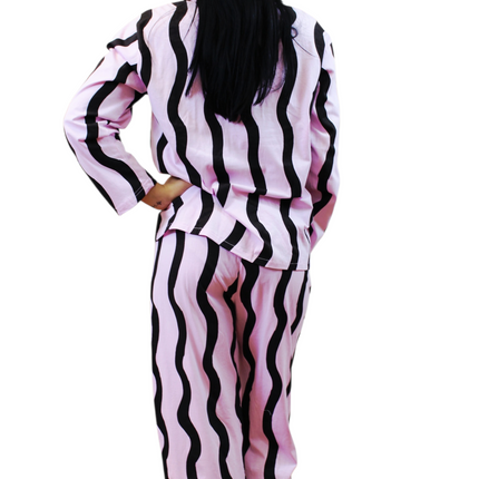 2pcs Women Pink Cotton Pjs