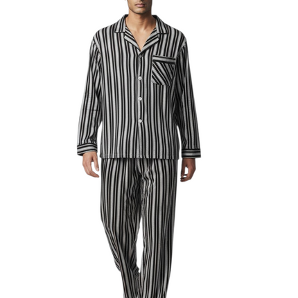 Men' PJ' Set With Button Pants