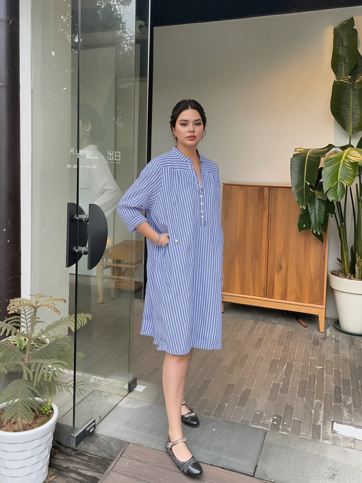 Pure Cotton Night Gown P.J Blue