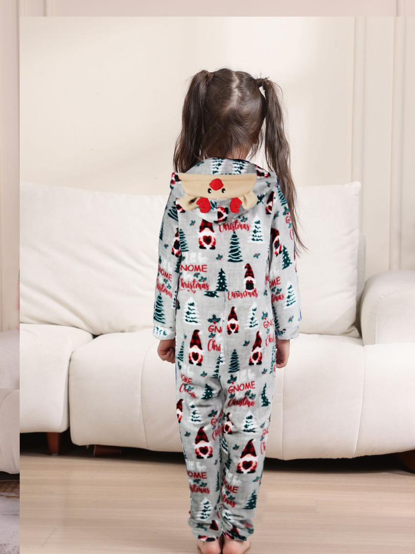 Christmas Flannel Fleece Warm Family Onesies