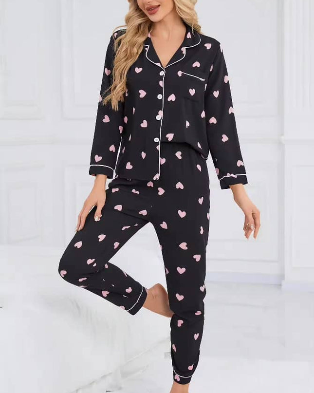 Valentine Pajamas Long-Sleeves Top and Pant