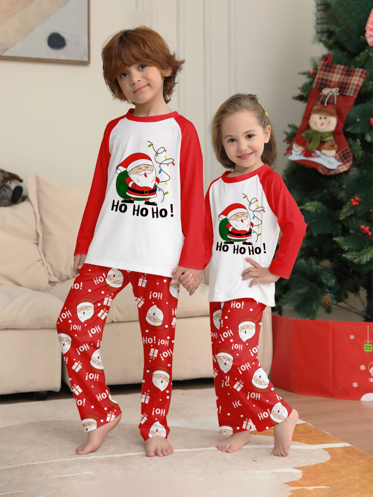 Christmas Family Pajamas Ho Ho Ho