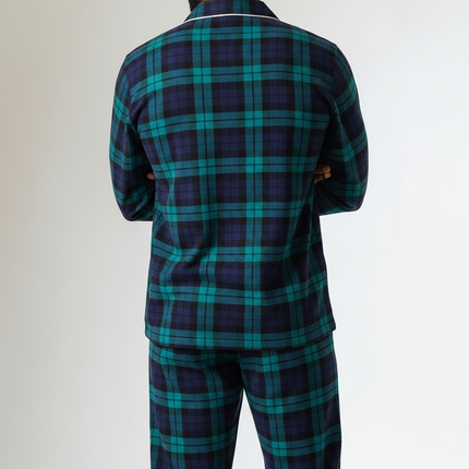 Men's Flannel Plaid PJ's Top And Lounge wear