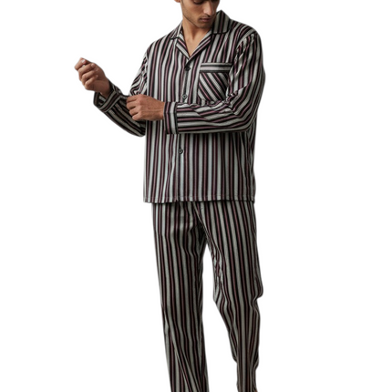 Men' PJ' Set With Button Pants