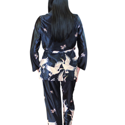 3Pcs Velvet Pajamas Set
