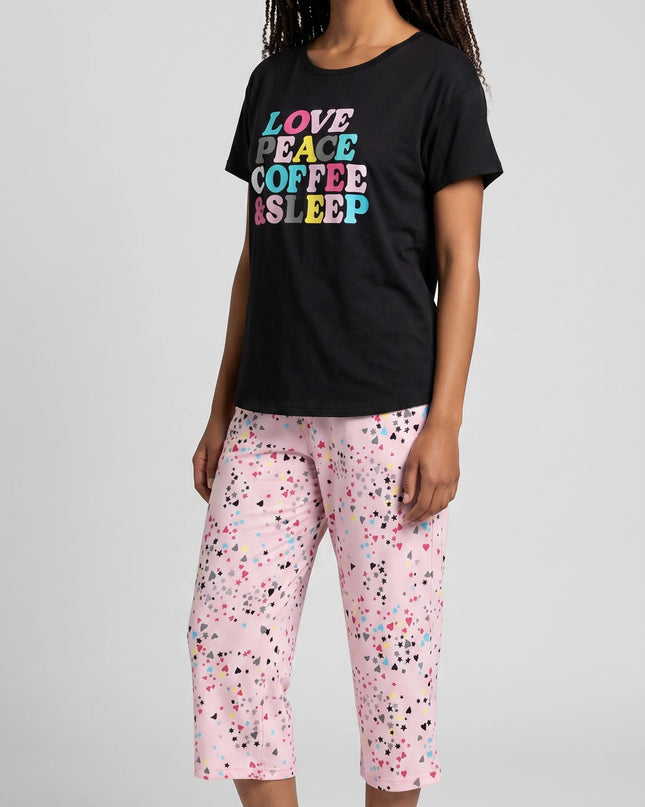Summer Short-Sleeve and Carpi's Pjs Cotton Blend Set