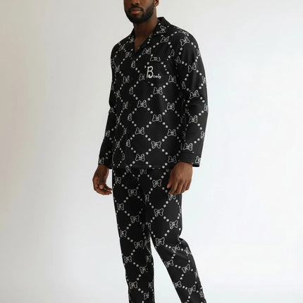 Men's Cotton Pajamas Black