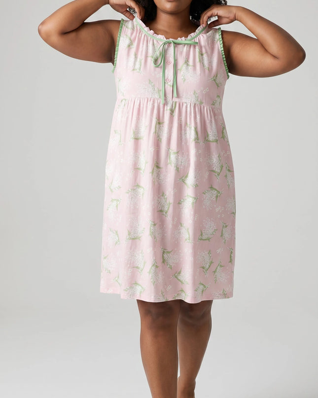 Women 100% Nightgown Sleepwear Soft And Comfortable