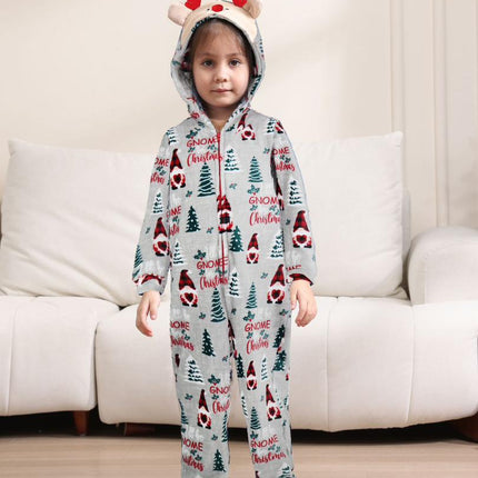 Christmas Flannel Fleece Warm Family Jumpsuit