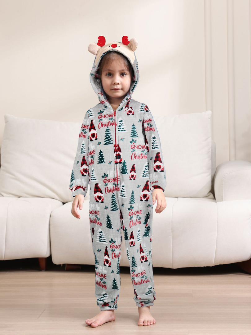 Christmas Flannel Fleece Warm Family Onesies
